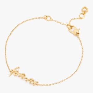 $78 Kate Spade Say Yes Forever Bracelet Gold
